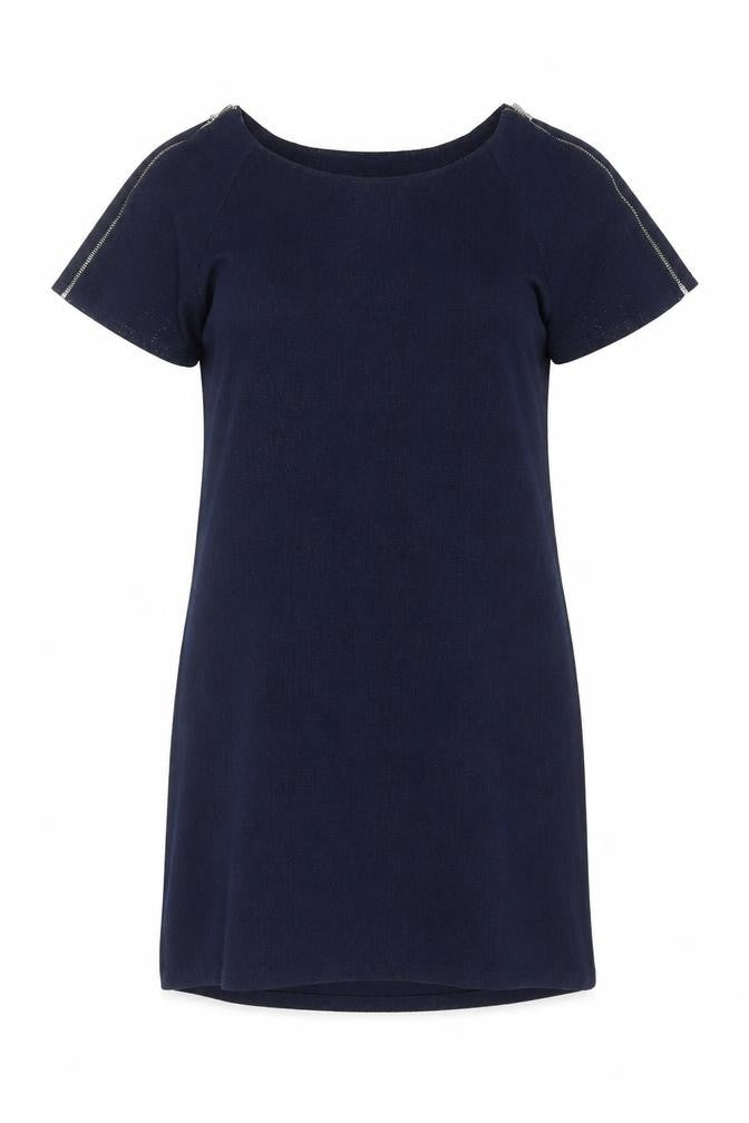 Apricot Women's Navy Blue Sheath Dress, UK 14, Short Sleeve