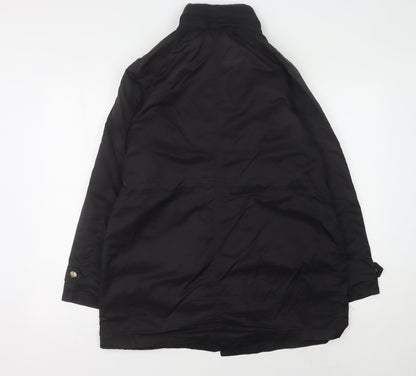 Inn Collection Women's Black Regular Raincoat Size 14