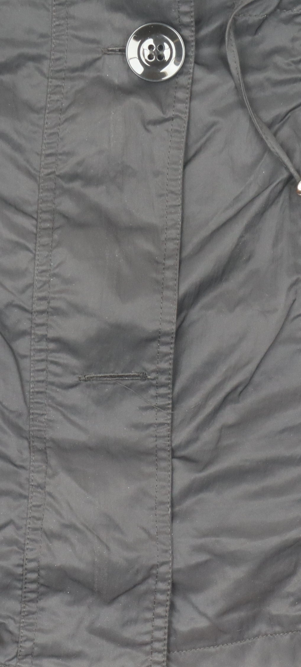 Inn Collection Women's Black Regular Raincoat Size 14