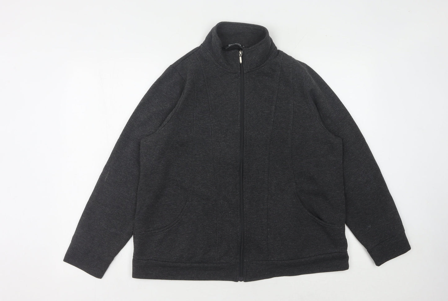 Bonmarché Women's Black Full Zip Sweatshirt M