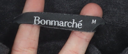 Bonmarché Women's Black Full Zip Sweatshirt M