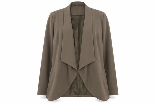Bonmarché Women's Brown Blazer Size 12 Lined Long Sleeve
