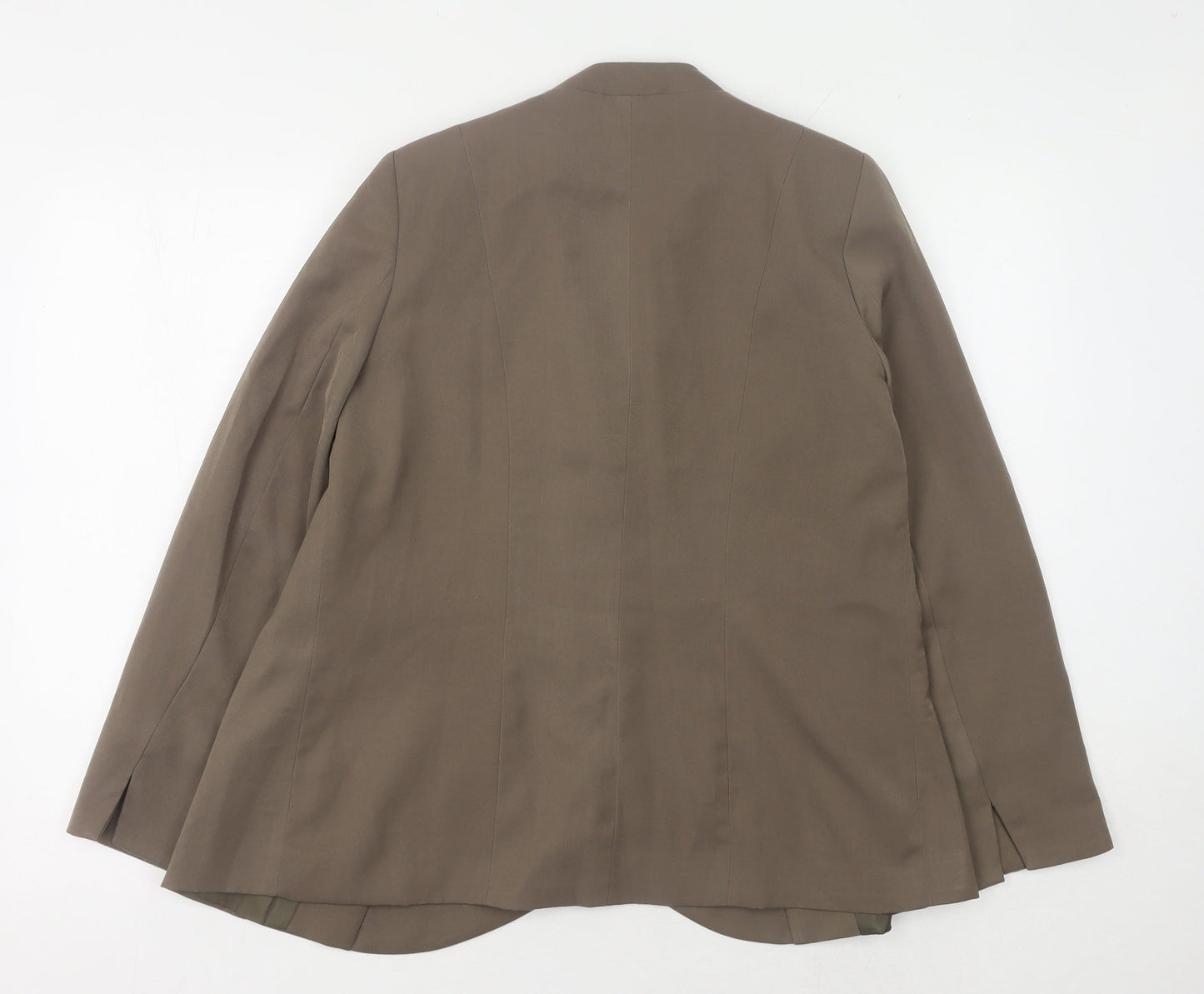 Bm Women's Brown Blazer Size 12 Lined Long Sleeve