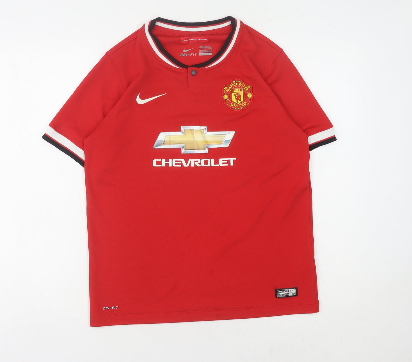 Nike Boys Red Football Jersey XL Polyester