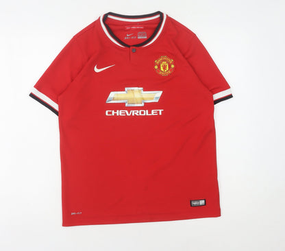 Nike Boys Red Football Jersey XL Polyester