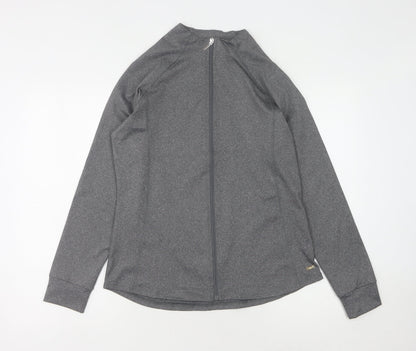 Dash Women's Grey Basic Jacket Size 14, Full Zip