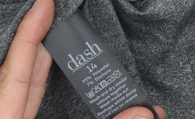Dash Women's Grey Basic Jacket Size 14, Full Zip