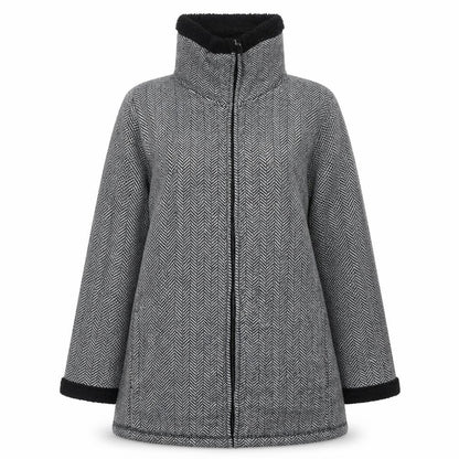 Womens UK Size M Bonmarché Grey Quilted Coat
