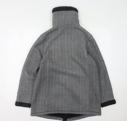Womens UK Size M Bonmarché Grey Quilted Coat