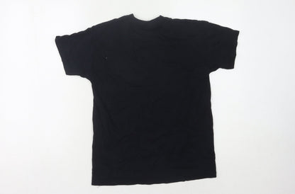 Fruit of the Loom Boys Black Graphic T-Shirt 9-11 Years