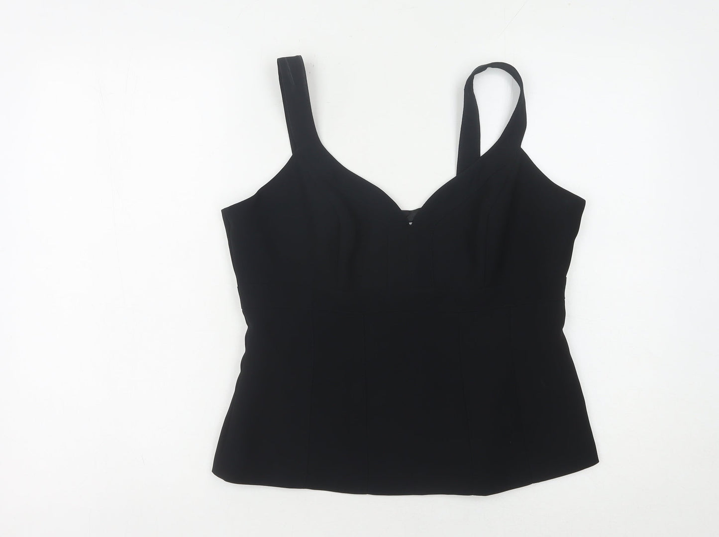 Womens UK Size 16 NEXT Black Camisole Tank