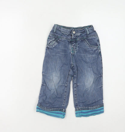 Next Boys Blue Cropped Jeans, Size 2 Years, Casual & Comfy