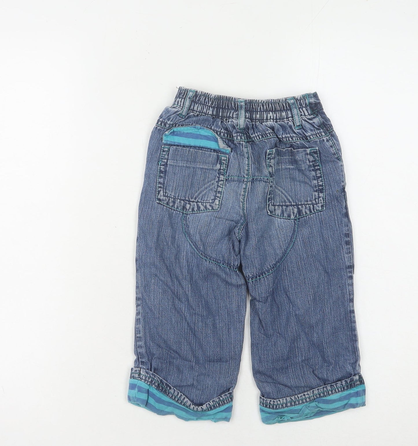 Next Boys Blue Cropped Jeans, Size 2 Years, Casual & Comfy