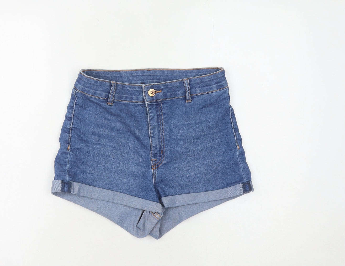 H&M Women Blue Denim Shorts Size 10