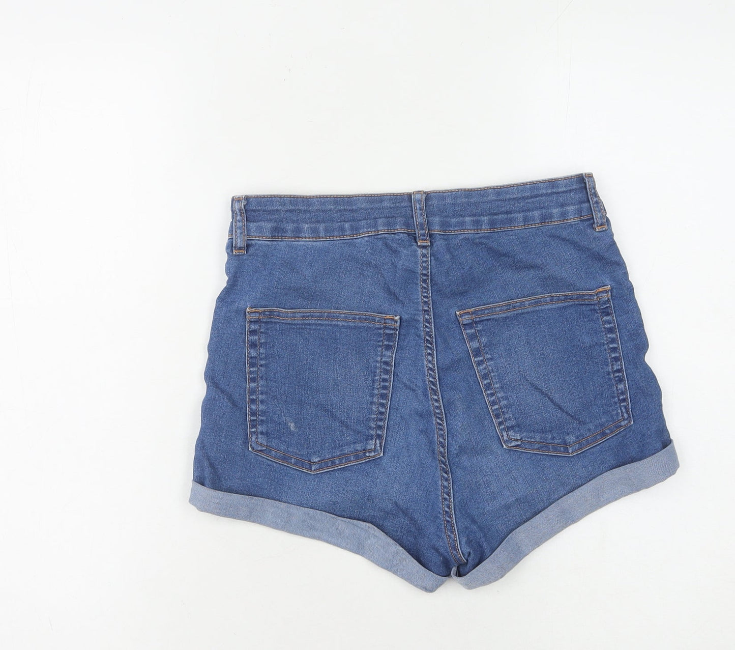 H&M Women Blue Denim Shorts Size 10