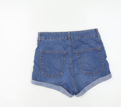 H&M Women Blue Denim Shorts Size 10