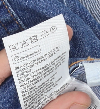 H&M Women Blue Denim Shorts Size 10