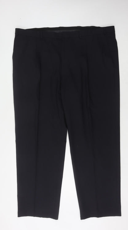 Marks and Spencer Men's Black Trousers Size 46