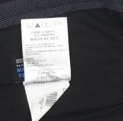 Marks and Spencer Men's Black Trousers Size 46