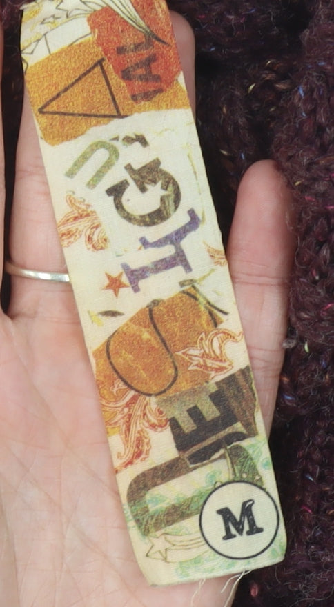 Desigual Women's Purple Knee Length Cowl Neck Sweater Dress