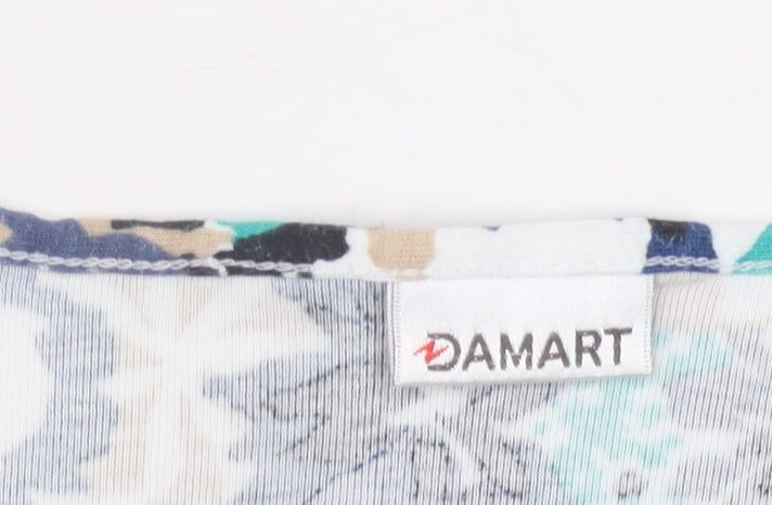 Damart Women's Multicoloured Floral Size 10 T-Shirt