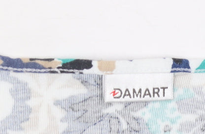 Damart Women's Multicoloured Floral Size 10 T-Shirt