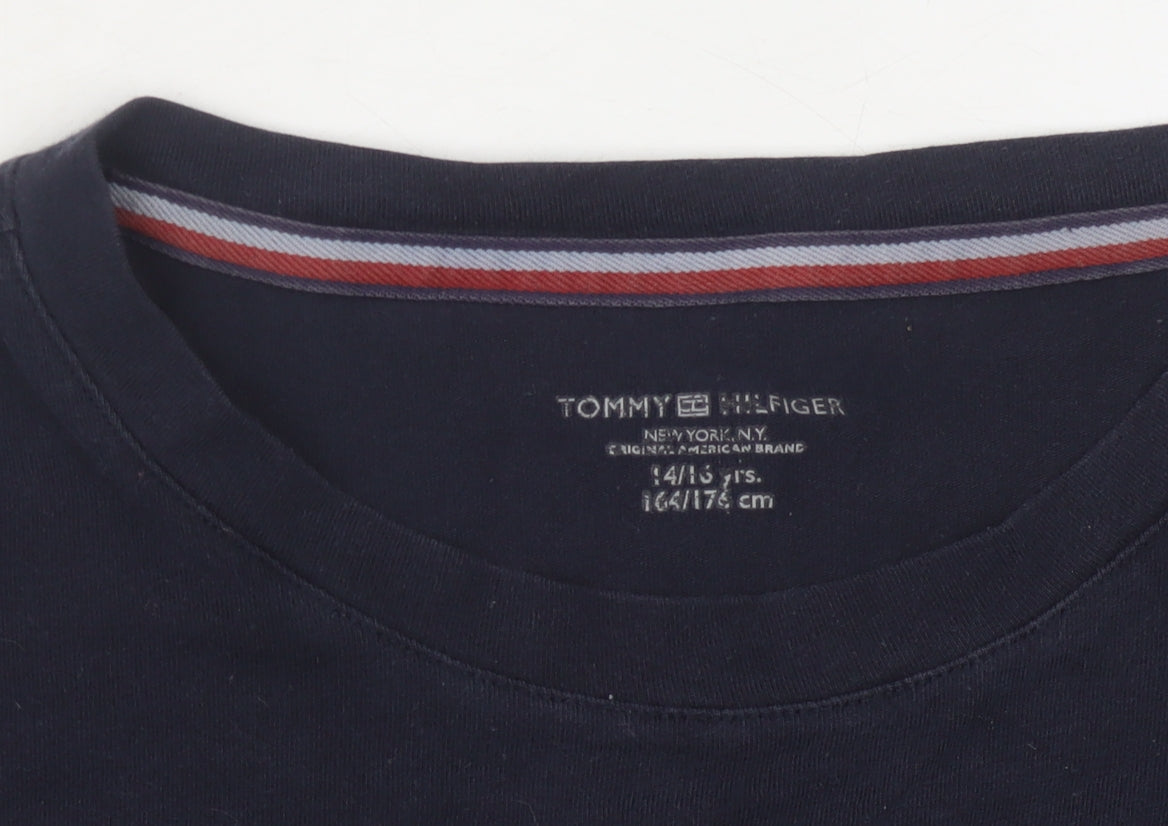 Tommy Hilfiger Boys Blue Cotton T-Shirt 14-15 Years