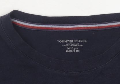 Tommy Hilfiger Boys Blue Cotton T-Shirt 14-15 Years