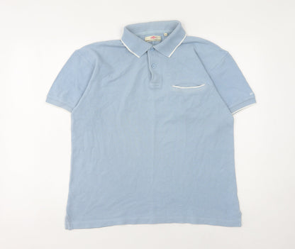 Lee Cooper Men's Blue Medium Polo Shirt