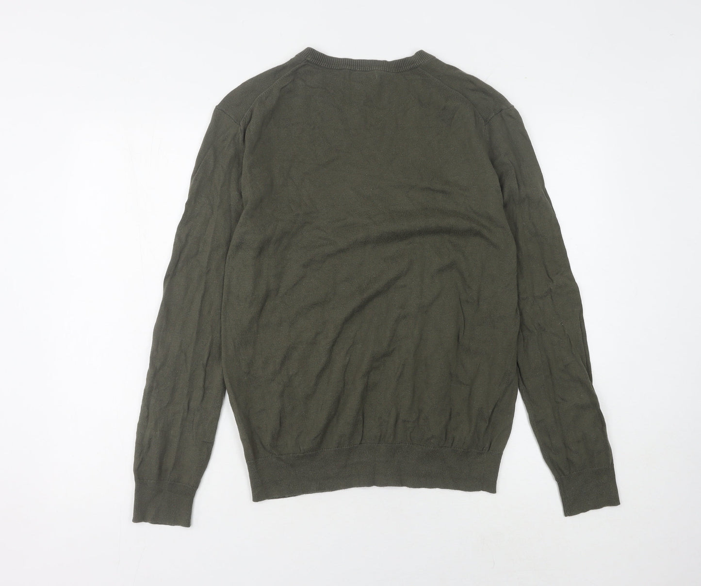 Gap Men's Green V-Neck Pullover Jumper M