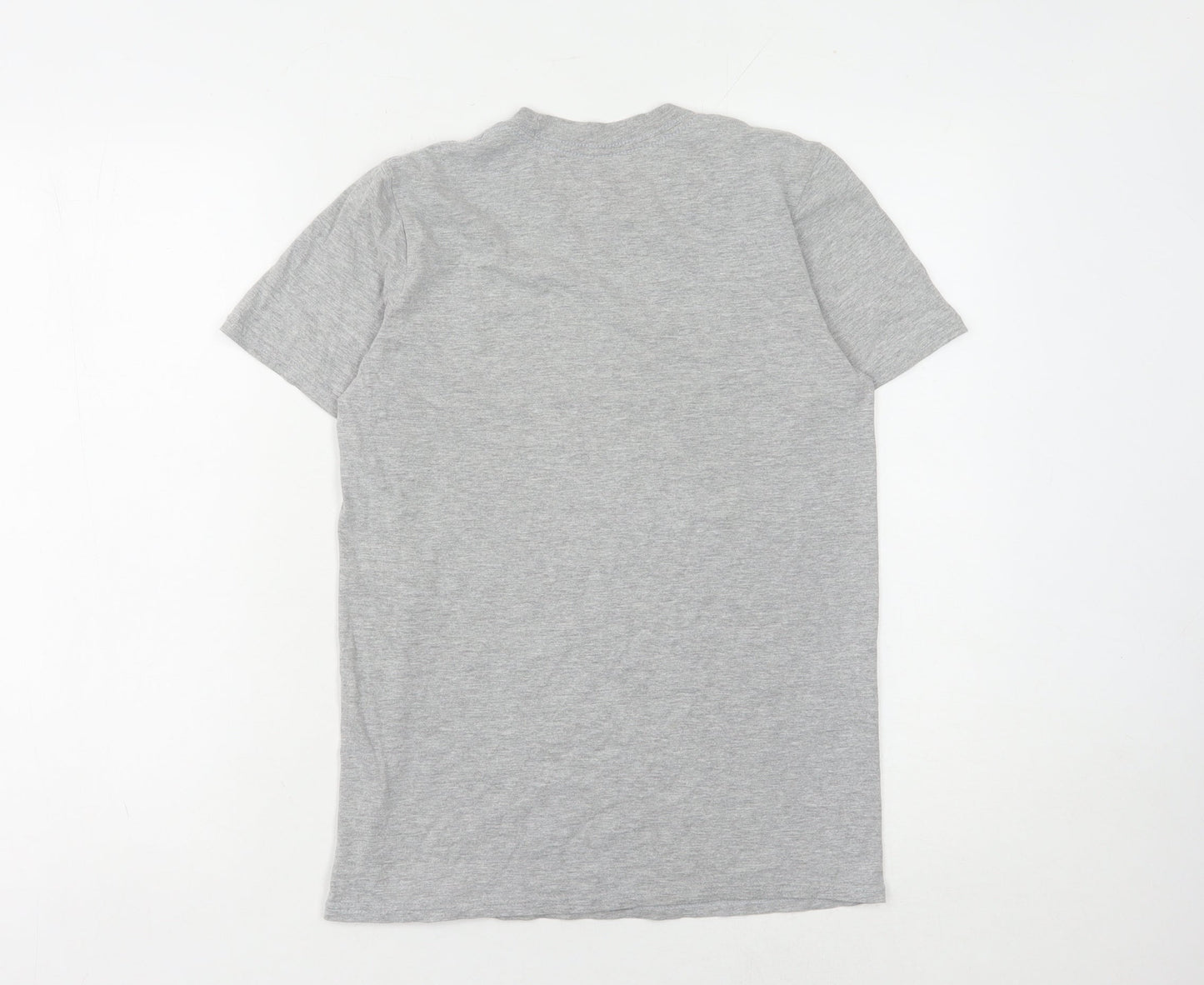 Free Will Unisex Grey Cotton T-Shirt, Size S