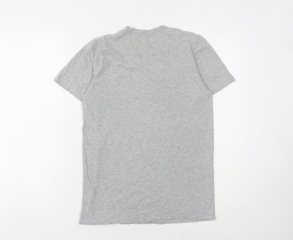 Free Will Unisex Grey Cotton T-Shirt, Size S
