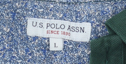 U.S. Polo Assn. Men's Green Polo Shirt L