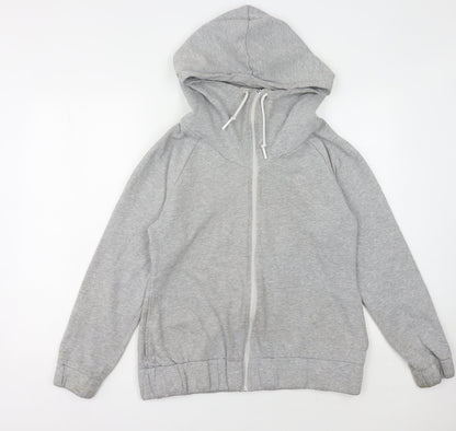 Adidas Women's Grey Full Zip Hoodie Size 16