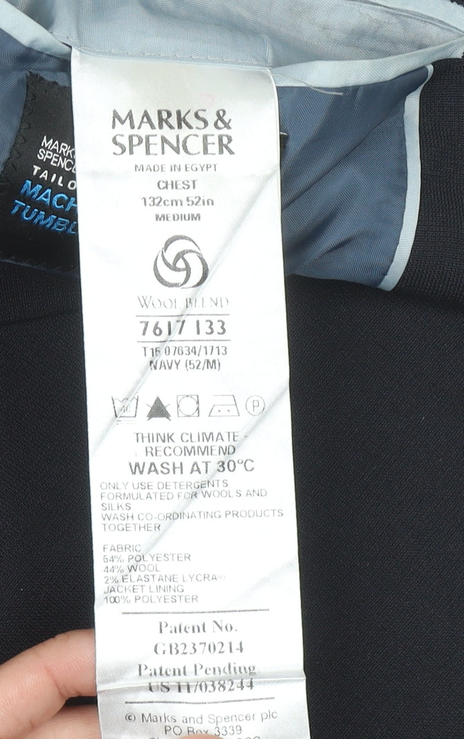 Marks & Spencer Men's Blue Suit Jacket Medium