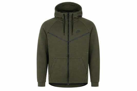 Mens UK Size M Nike Green Full Zip Hoodie