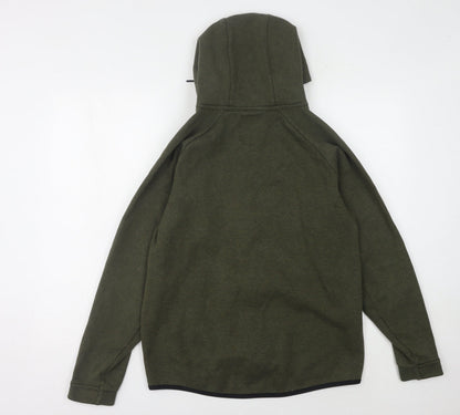 Mens UK Size M Nike Green Full Zip Hoodie