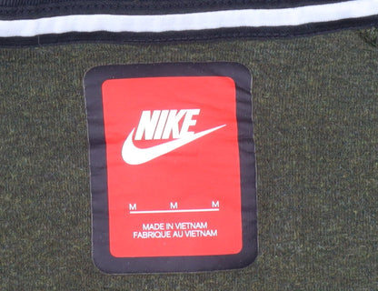 Mens UK Size M Nike Green Full Zip Hoodie
