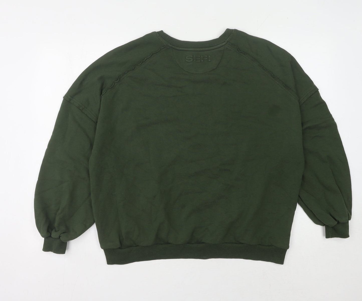 SEFI Green Unisex Sweatshirt, Size S, Casual Pullover