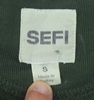 SEFI Green Unisex Sweatshirt, Size S, Casual Pullover