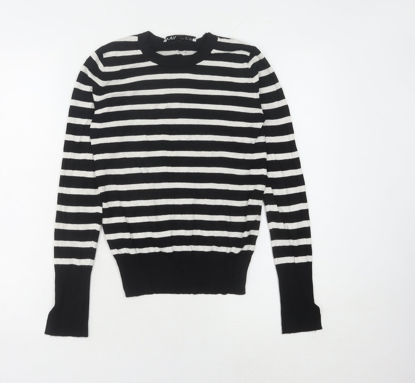 Womens UK Size S Zara Black Pullover Jumper