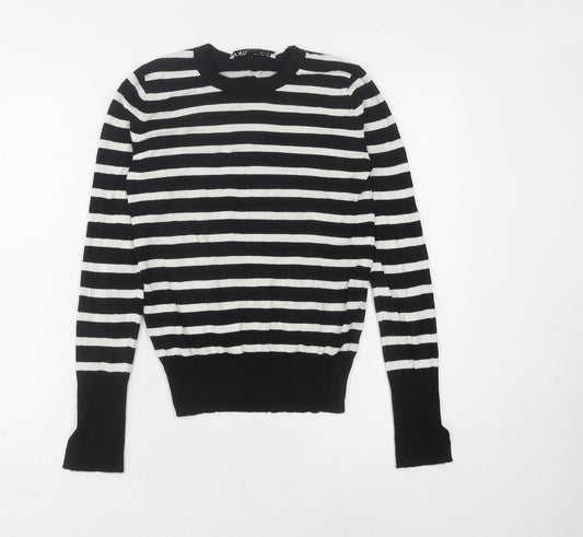 Womens UK Size S Zara Black Pullover Jumper