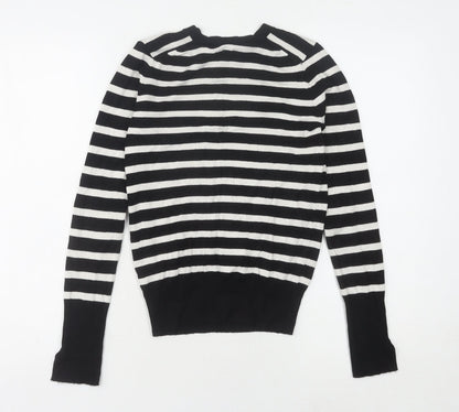 Womens UK Size S Zara Black Pullover Jumper