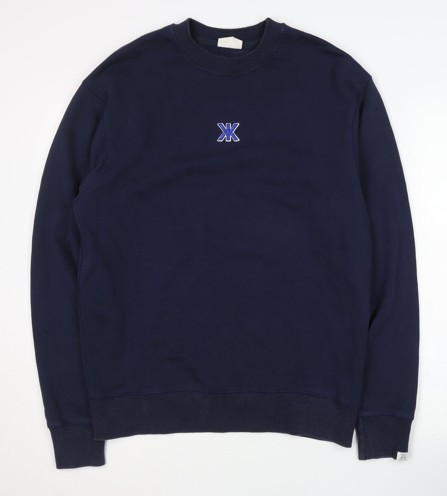 MIKKY KI. Men's Blue Pullover Sweatshirt L