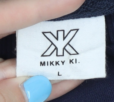MIKKY KI. Men's Blue Pullover Sweatshirt L