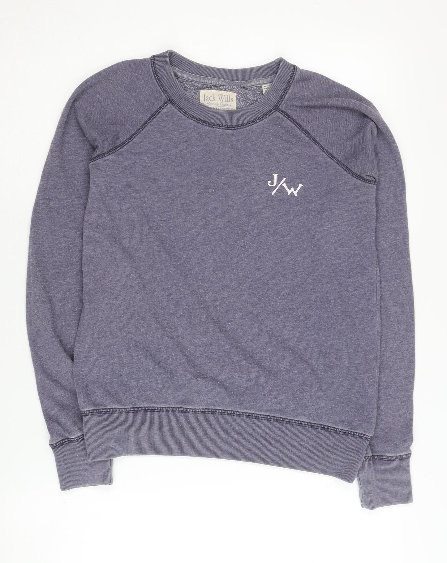 Womens UK Size M Jack Wills Purple Pullover Sweatshirt