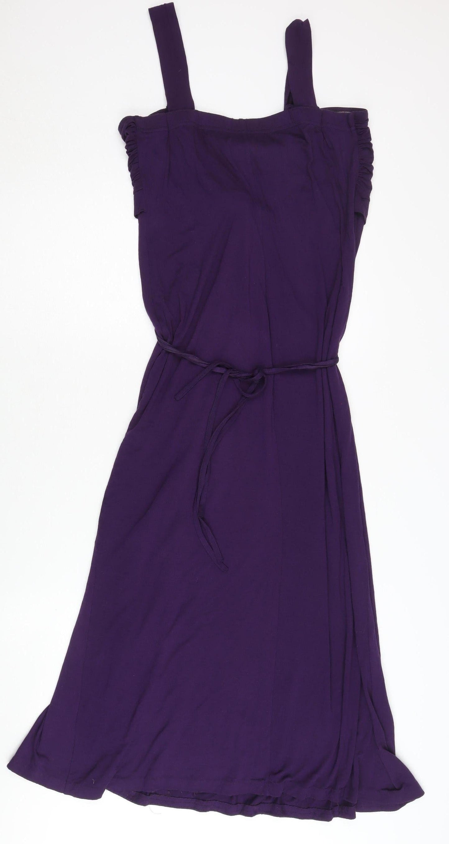 Roman Originals Women's Purple Midi Fit & Flare Dress