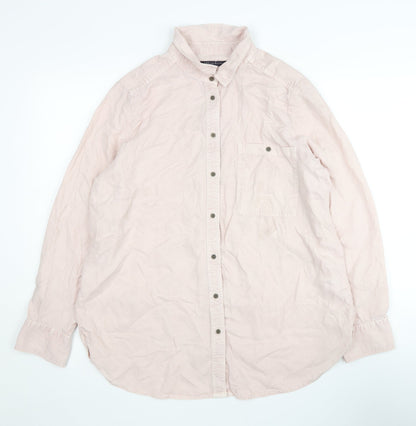Womens UK Size 12 Marks and Spencer Pink  Button-Up