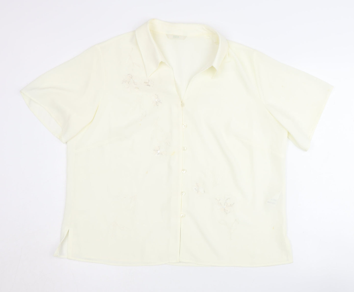 Womens UK Size 18 Marks and Spencer Ivory  Blouse
