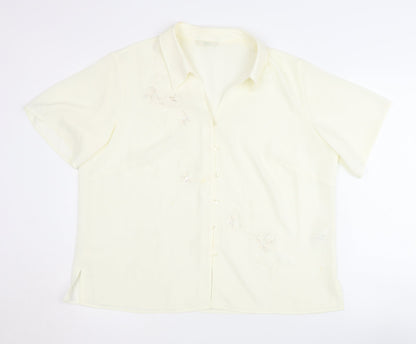 Womens UK Size 18 Marks and Spencer Ivory  Blouse
